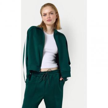 Sweat ensemble Noisy May, fermeture éclair, vert foncé (femmes)
