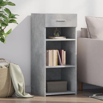 Concrete Grey Engineered Wood Sideboard 40x42.5x93 cm vidaXL