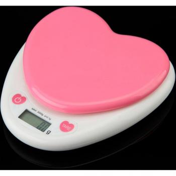 Báscula de Cocina Impermeable Rosa 1G
