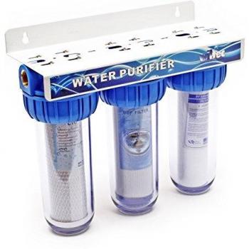Système de filtration d'eau en 3 étapes avec filtre à sédiments et bloc de charbon actif Naturewater NW-BR10B4