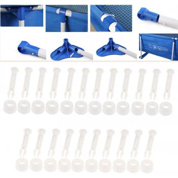 Pack de 12 boulons en plastique pour piscine 10-12 pouces