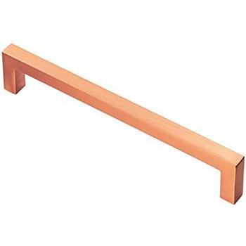 Elegant Copper Square Pull Handle 170 mm × 10 mm, Fixed Centre 160 mm