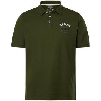 JP1880 Herren Polo mit Brust-Stick, große Größen, grün