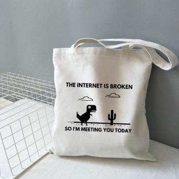 Digital Outage Companion: Large Capacity Dinosaur Tote