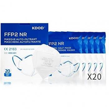 EN 149:2001 & A1:2009 FFP2 Mask Bundle – 20 Count