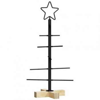 Stahl-Weihnachtsbaum in Schwarz – 60 cm, vidaXL