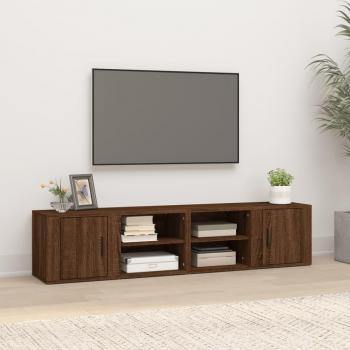Plateau TV 80x31,5x36 cm en chêne Vidaxl
