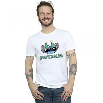 Stitchmas T-shirt Uomo con Maniche Lunghe