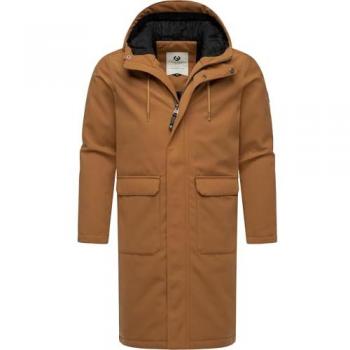 Ragwear Wintermantel »Wintermantel Mr Them Long«, Lange Herren Winterjacke mit Kapuze