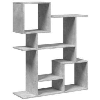 Bibliothèque murale béton gris – 92 × 29 × 112 cm