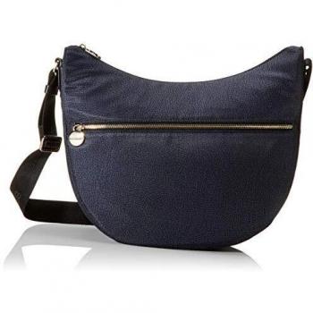 Borbonese Luna Bag Small, bolso para Mujer, color Negro