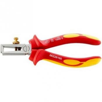 Knipex VDE Kabelschere und Abisolierzange für Leiter von 0,5 mm² bis 10 mm², 160 mm