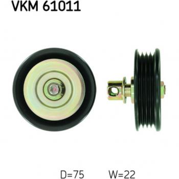 VKM 61011 SKF Deflection/Guide Pulley for V-Ribbed Belt