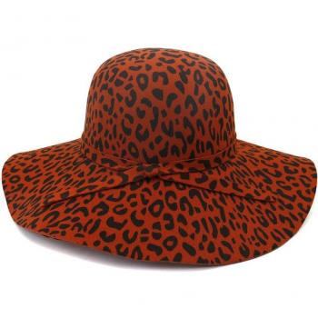 Floppy Leopard Print Sun Hat