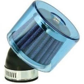 Luftfilter Air-System 35mm 45° blau für Vergaser