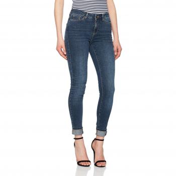 VERO MODA Jeans Super Ajustados para Mujer, Azul (Medium Blue Denim)