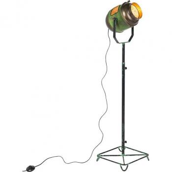 Lampada da terra stile industriale bronzo verde 140 cm