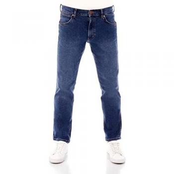 Wrangler Herren Jeans Greensboro Regular Straight Fit Denim Stretch Jeanshose