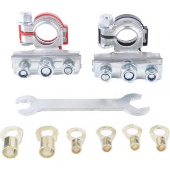 Kit de Terminales de Batería con Abrazadera y Llave