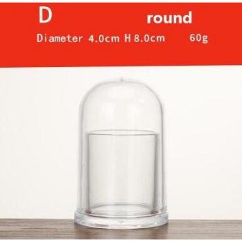 Round and Square Transparent Acrylic Toothpick Holder, Cotton Swab Box for Home and Restaurant (1 Pc)