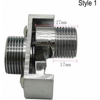 Accessoire de salle de bain FAS6 : pied incourbé et adaptateur de douche