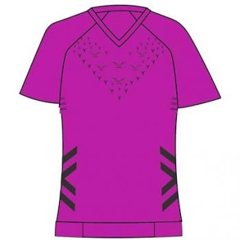 X-Bionic Damen Laufshirt Kurzarm Neonpink Schwarz