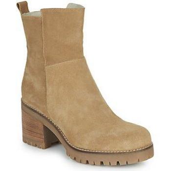 Sweet Lemon Piablo Beige Low Ankle Boots for Women