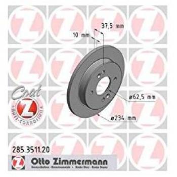 Hinterachsbremsscheibe Zimmermann 285.3511.20