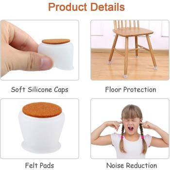 Garde-chaises silicone – Pack 24