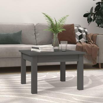 VidaXL Coffee Table, Made of Solid Wood, Pine, Gray Color, 45x45x30 cm
