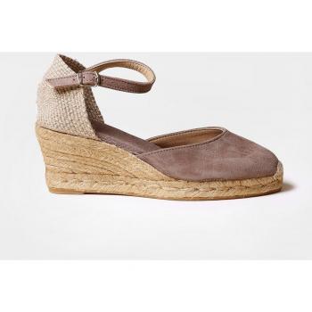 Women’s UK 9.5 Toni Pons Lloret Taupe Wedge Espadrilles