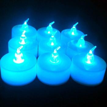 1/5PCS Battery Operated Flickering Tea Light Candles
