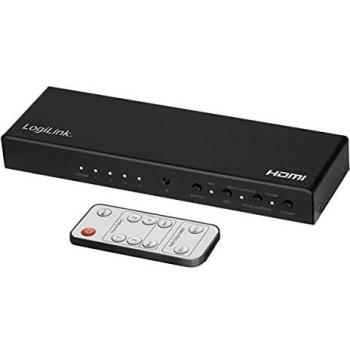 4K HDMI Switch, 4x1-Port, HDCP, HDR, ARC, Audio Extraction