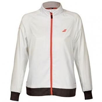 Damen-Training Jacke Babolat Core Club – XL (Weiß/Braun)