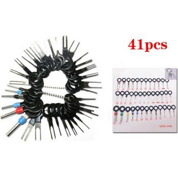 Kit Multi‑Outils Bornes Voiture 41 Pièces – Sertisseur & Extracteur