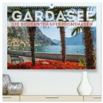 Premium Wandkalender GARDASEE Uferpromenaden 2024