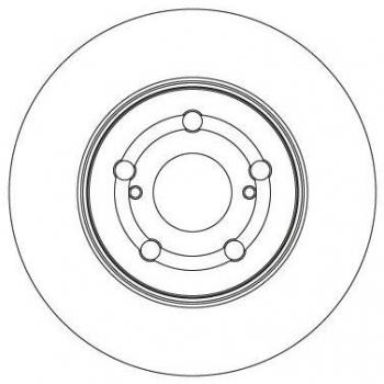 Bremsscheibe TRW DF4630 für Vorderachse