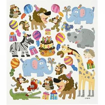 Verjaardagsstickers met dieren