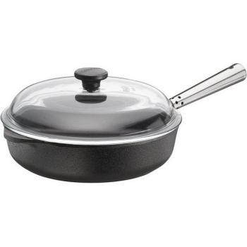 Skeppshult Gusseisen‑Servierpfanne mit Edelstahlgriff, 24 cm