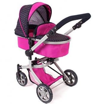 Bayer Chic 200059512 carrito Mika para muñecas diseño de puntos