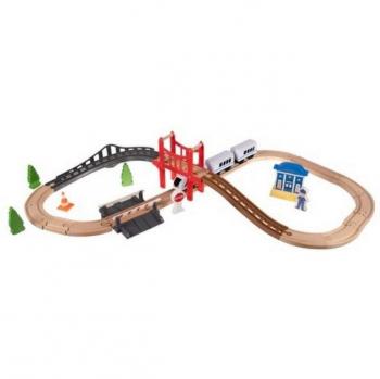 Kruzzel Elektrische Holzeisenbahn für Kinder