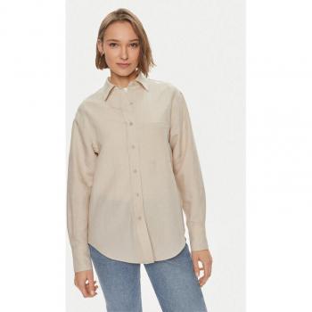 Camicia CK Beige Easy‑Fit