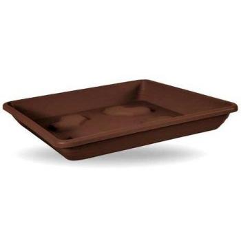 Plateau Carré Bronze Blim, Taille 42 cm, Support Pot