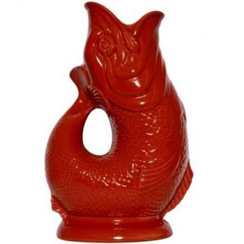Large Red Gluggle Jug