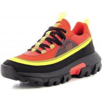 Baskets Montantes Cuir avec Lacets Orange