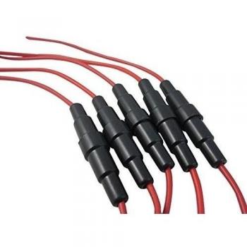 Portafusible AGC 5 x 20 mm TmallTech con tornillo y 16 cables AWG