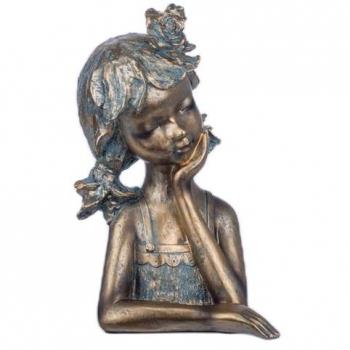 Enfant figuratif 17x18x30 cm, Bronze & Or – Signes Grimalt