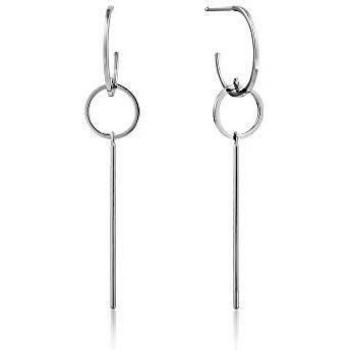 Pendientes Modern Minimalism Ania Haie aros entrelazados en plata Ley 925m