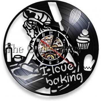 Chef's Edition Vinyl Record Wall Clock 12 Inch