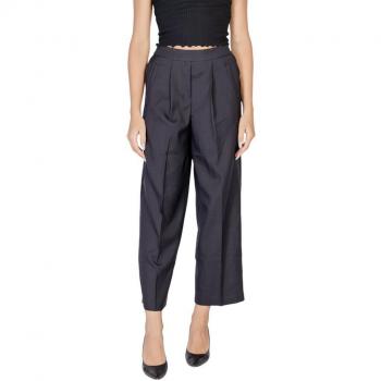 ICHI Women's Black Zip Fastening Trousers